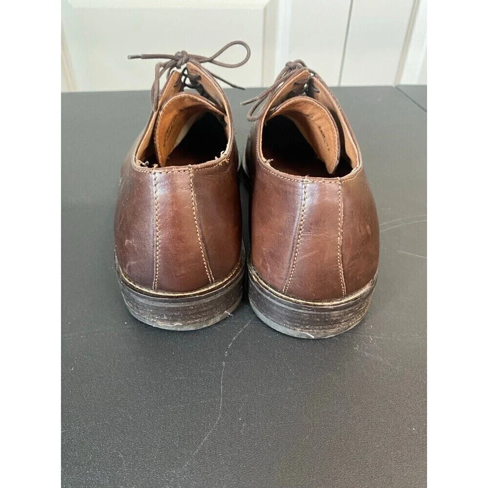 Johnston & Murphy square toe lace up leather oxford shoes